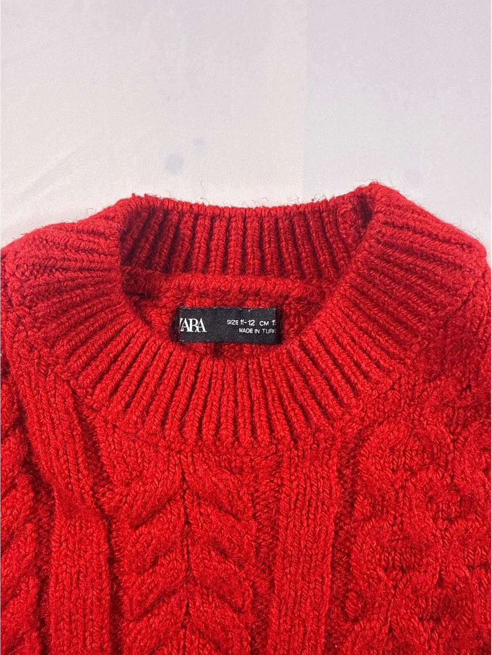 Girls Zara Red Sweater Size 11-12 - Picture 2 of 5